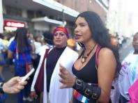 Fotos no profesionales del Orgullo Guayaquil Pride Gay Ecuador 2018 - Diane Rodriguez transgenero outfit mujer maravilla amazona wonder woman LGBT (18)